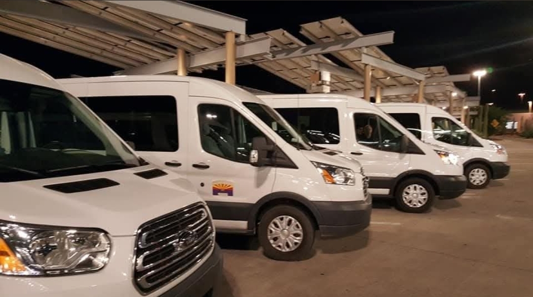 The Sonoita Wine Tours fleet of vans